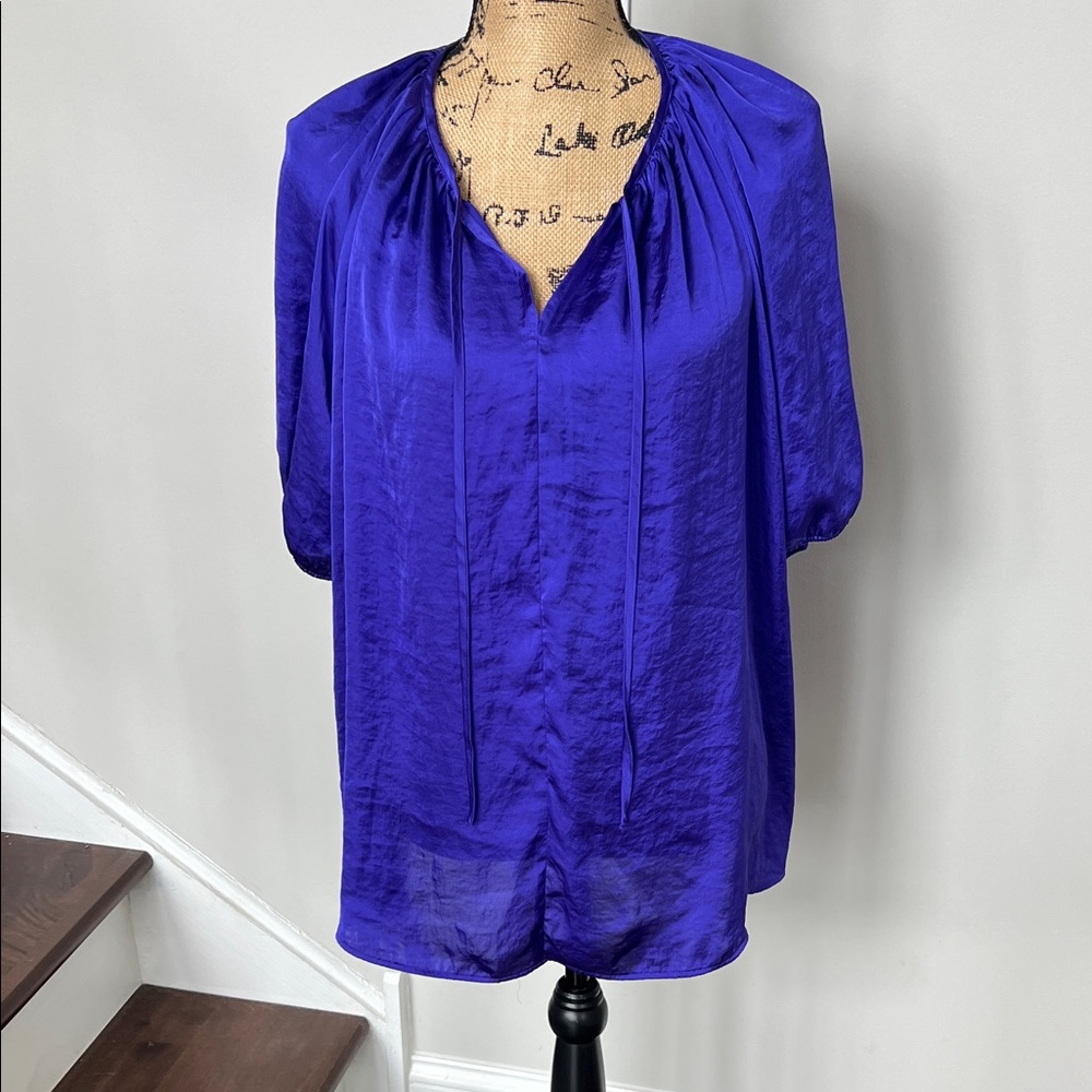 Simply Vera Vera Wang Blue purple Blouse size 1X